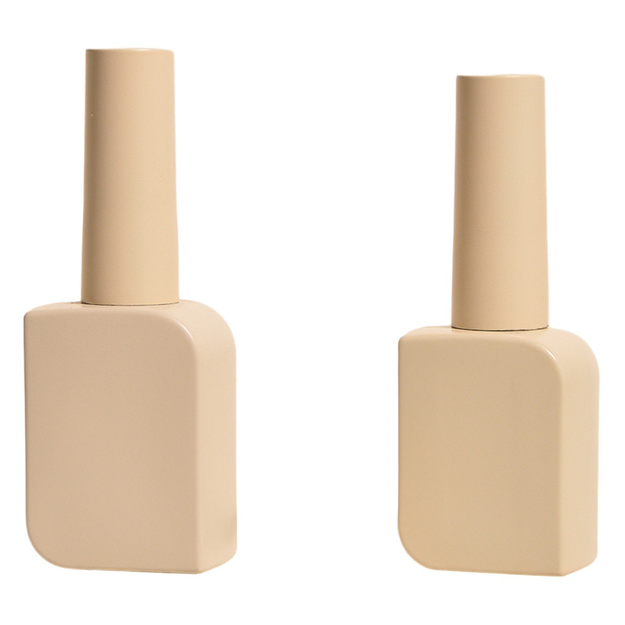 Diamond-shaped beige nail polish bottle 10ml 15ml light-proof nail polish plastic bottle nail polish bottle cosmetic sub-bottle