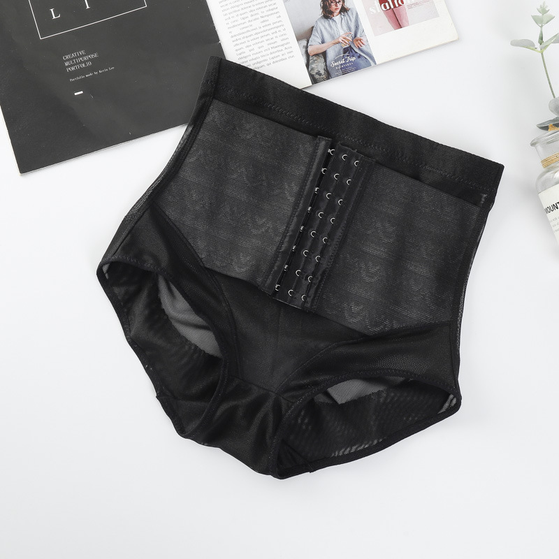 Picture of New Thin Buckle High Waist Women's Postpartum Body Shaping Pants Waist Body Stomach Lifting Hip Body Belly Tinting Underwear