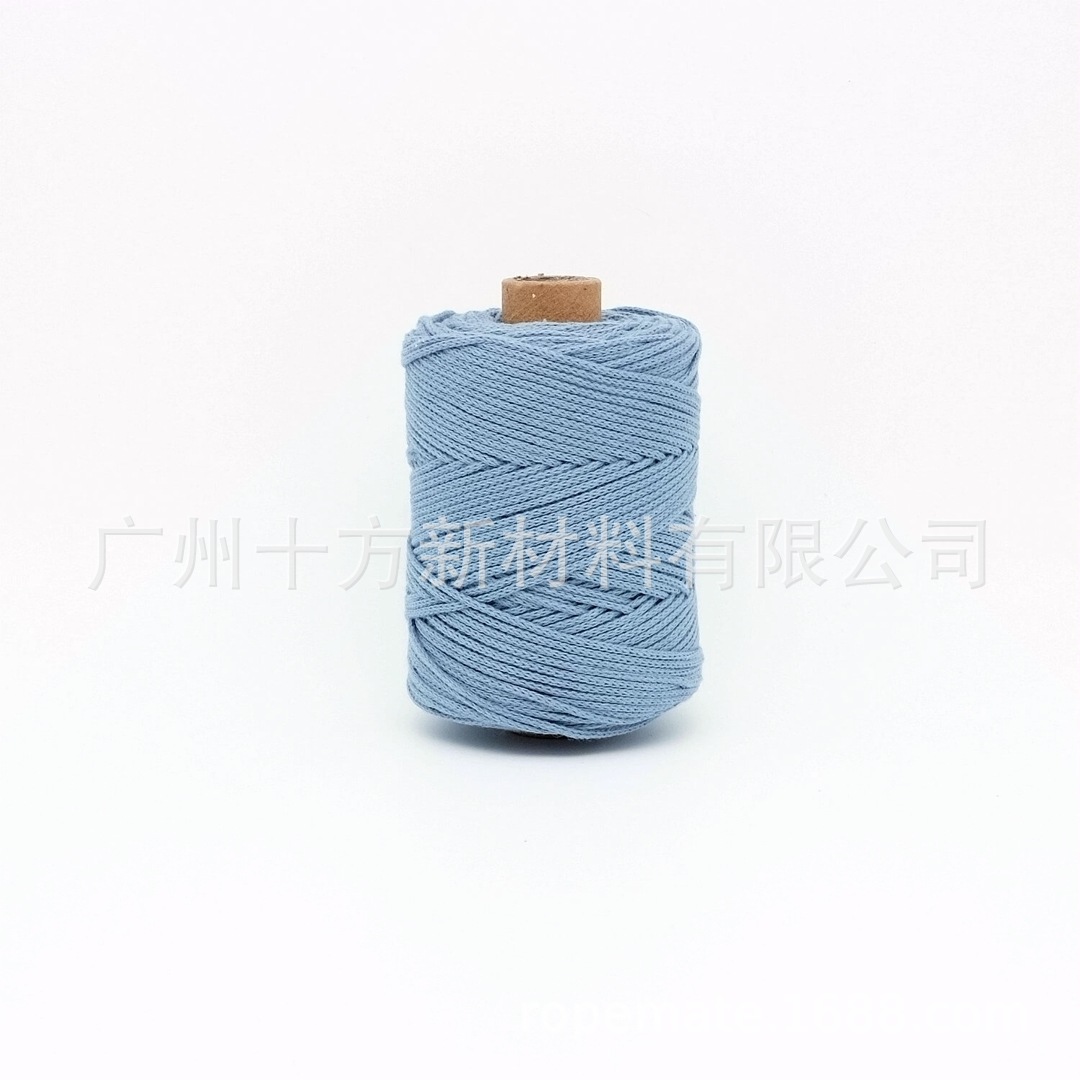 Picture of Wholesale color 1.5mm round strand yarn combed cotton thread crochet wool knitting handmade thread DIY cotton rope