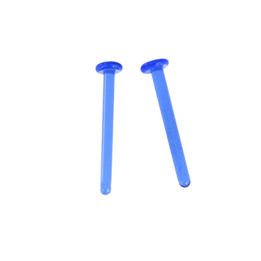 Picture of 0.8-1.6mm diameter 7-11mm length lead-free color candy color glass ear nail ear bone nail nose nail