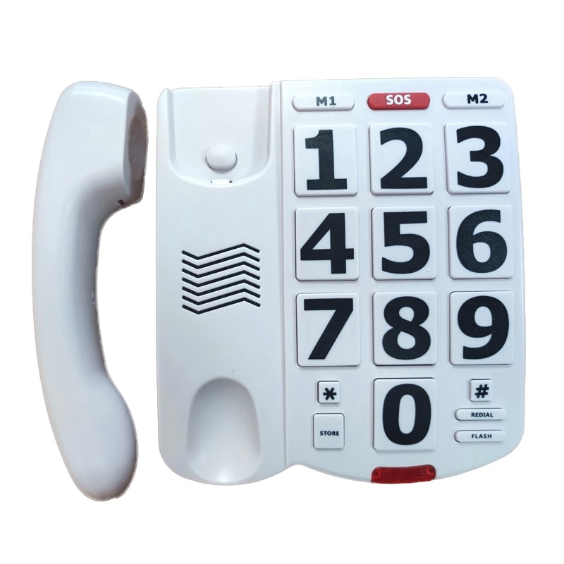 Picture of Cross-border dedicated electricity supplier wired telephone large digital keys elderly machine volume adjustable telephone English