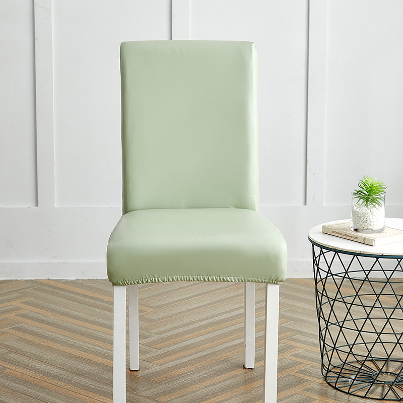 Picture of Chair Cover Cross-border New Solid Color Stretch Leather Seat Cover Amazon Dining Chair Office Waterproof and Dustproof Chair Cover