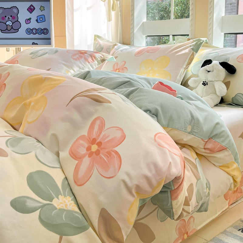 Picture of Pure cotton quilt cover single piece 100 cotton quilt cover children's spring and summer 150x 180x 200x 230 single double quilt cover