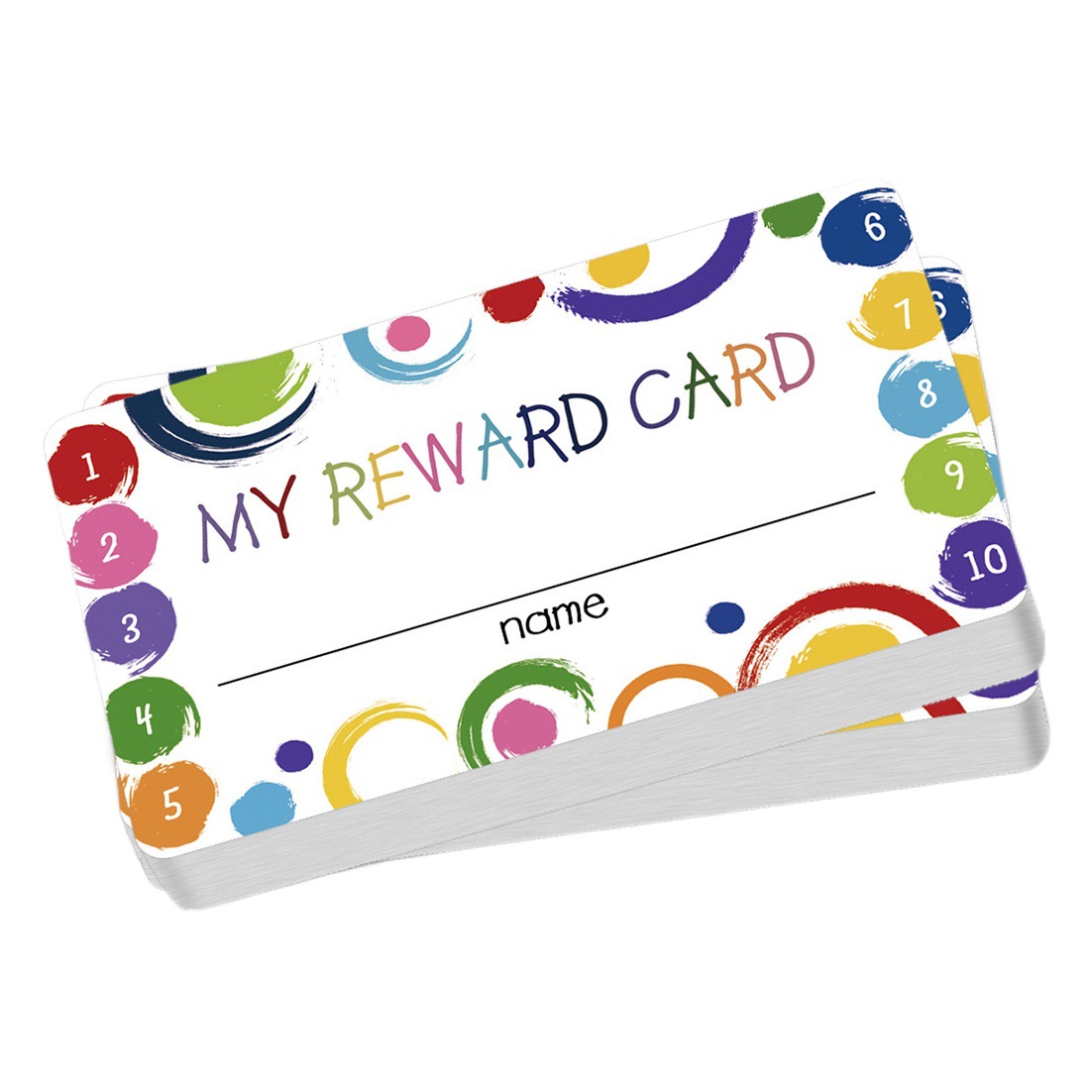 Cross-border wholesale 5*9cm cartoon reward card student punch card for business classroom student teacher reward