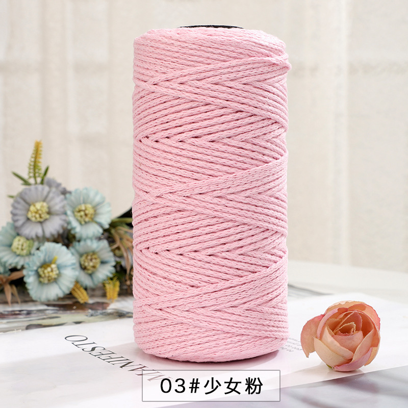 Picture of Explosions 2mm round strand hollow yarn European-style hook bag hollow Diy thread color multi-hand crochet collocation