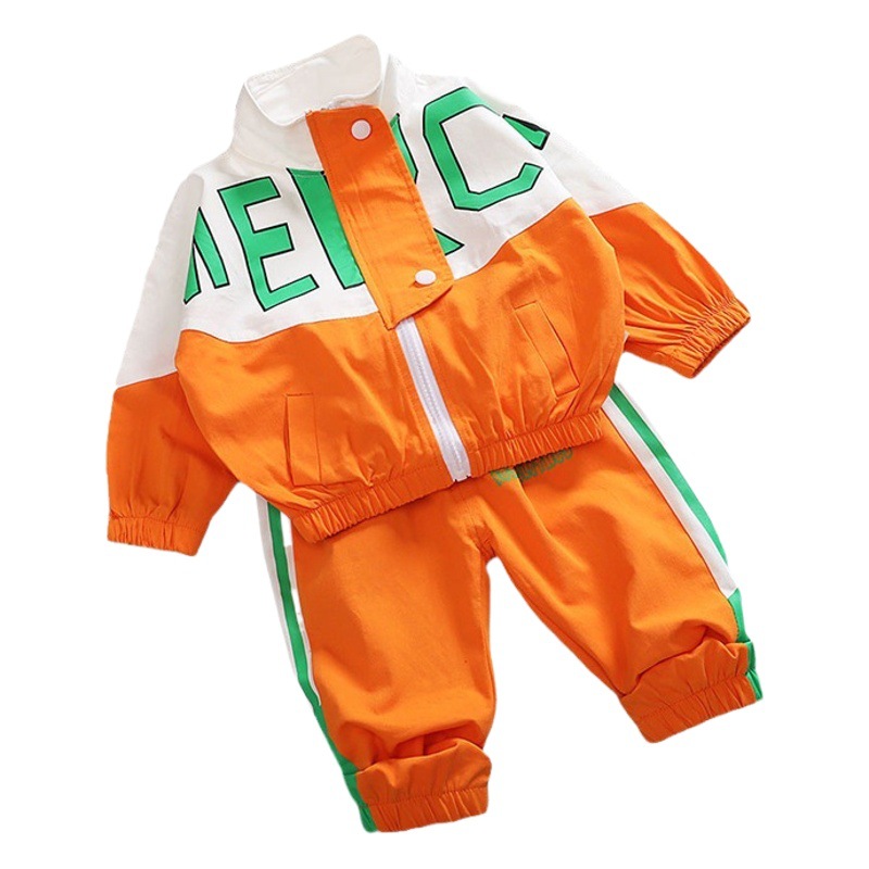 Boys and Girls Sports suit Spring and Autumn Baby New Western Style Spring 2024 Children's Spring Dress Children's Two-piece Set