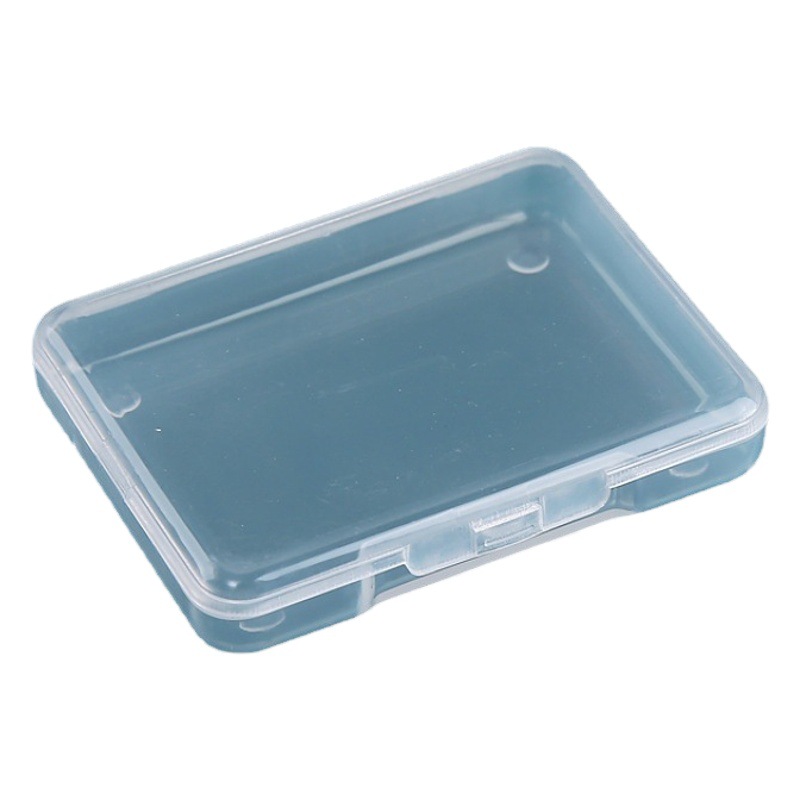 New conjoined flip rectangular plastic box puff packaging box double eyelid eyelash storage box spot wholesale