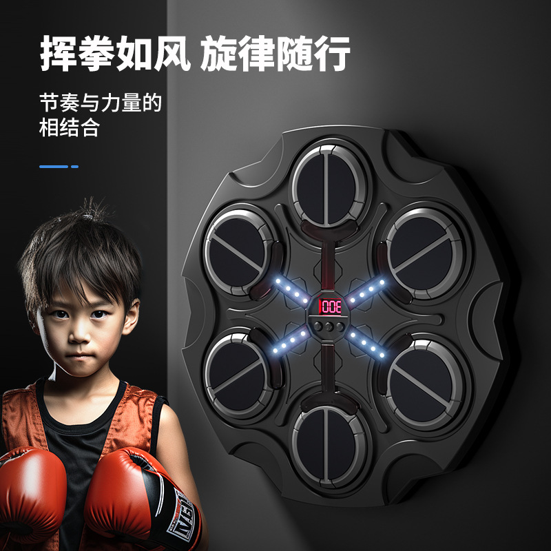 Home Boxing Target with Counting Function to Train Reaction Ability, Speed and Rhythm, Sports Fitness Toy, Portable