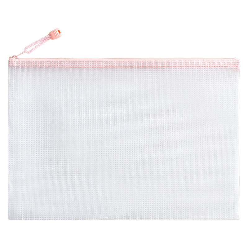 Picture of A4 Thickened Grid Document Bag Student Subject Classification Bag PVC Transparent Waterproof Zipper Storage Bag Information Bag