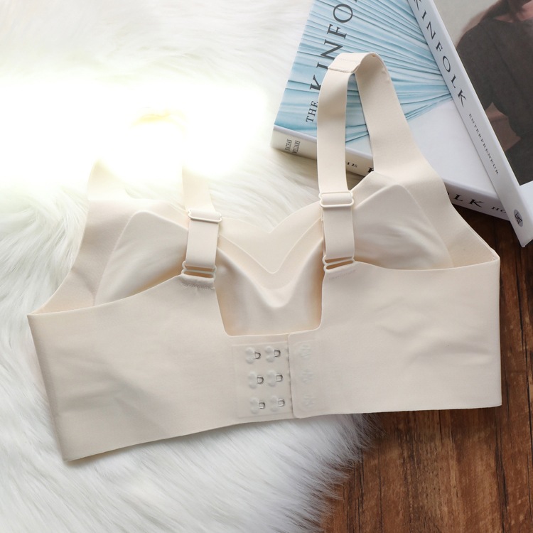 Picture of Original Japanese Tilt Traceless Underwear Women's Small Chest Push-up No Steel Ring Soft Support Anti-sagging Bra