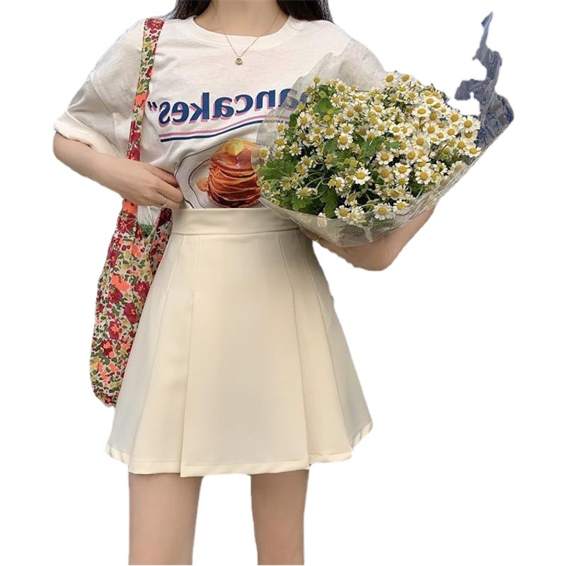 New summer skirt high waist umbrella skirt versatile slimming large swing skirt suit A- line skirt waist-tight fluffy skirt