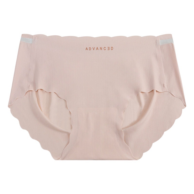 Ice Silk Seamless 3D Underwear Wavy Edge Women's Summer Thin Breathable Pure Cotton Antibacterial Briefs Internet Celebrity Explosions