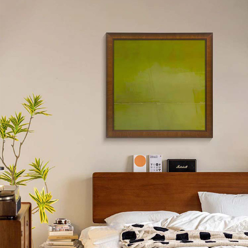 "Green sprouting" antique living room decorative painting French high-level bedroom painting green vintage restaurant painting