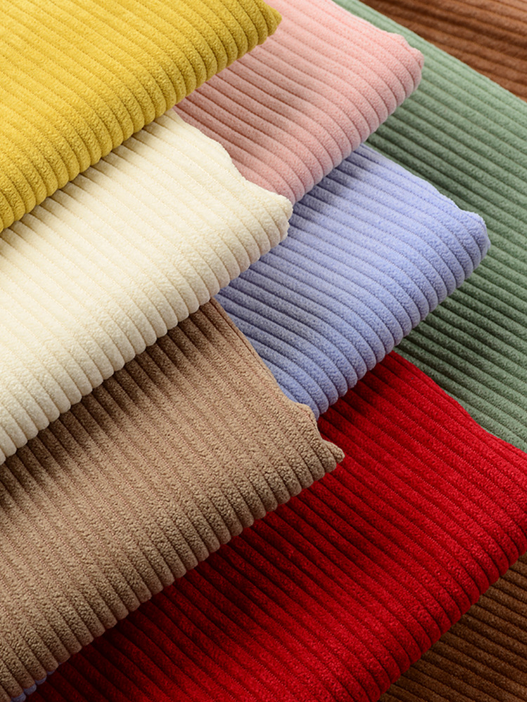 Picture of Corduroy Fabric Solid Color Corduroy Jacket Clothing Shirt Cotton Jacket Sofa Velvet Fabric Wholesale