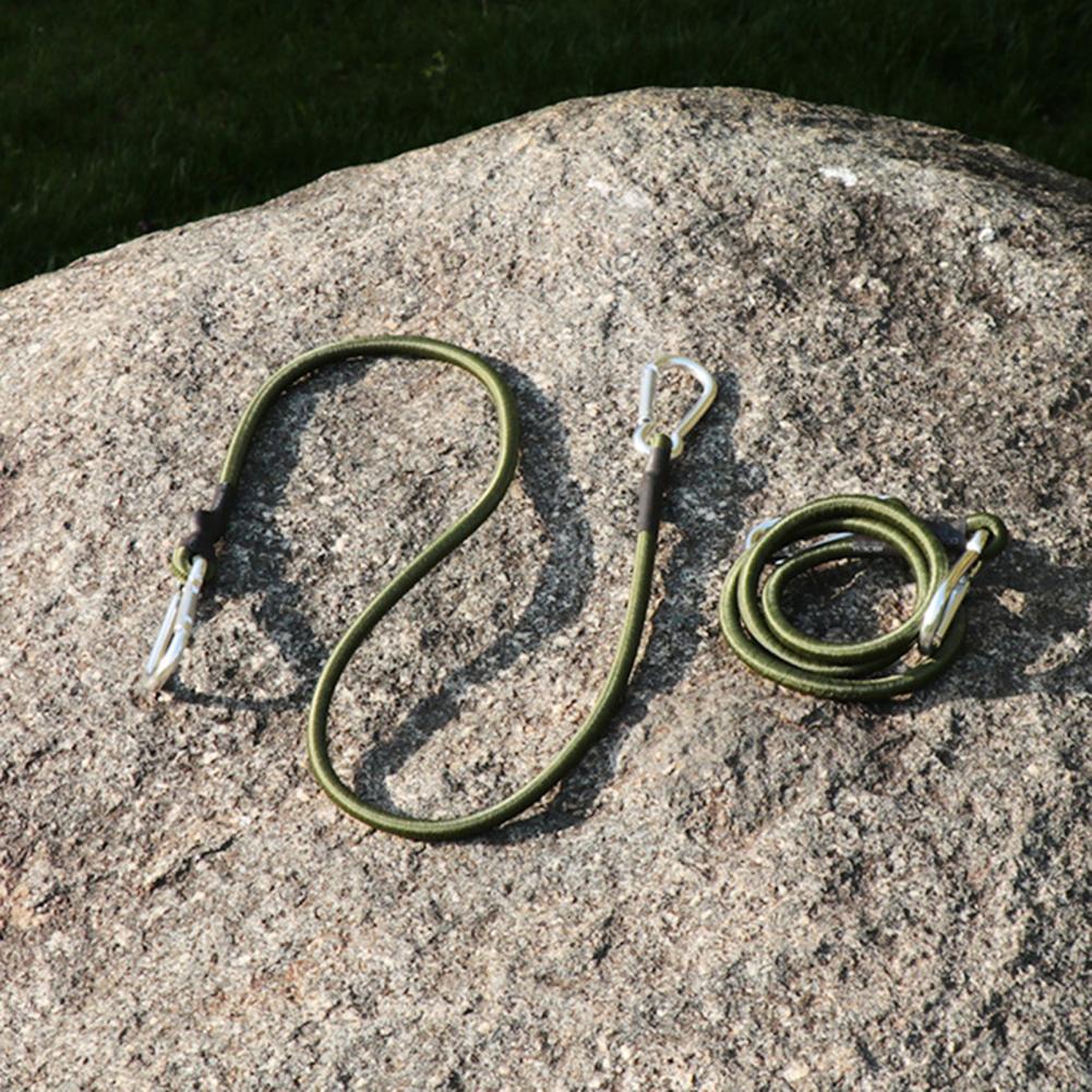 Picture of Outdoor Carabiner 8mm Elastic Rope Elastic Band Tent Strap Camping Clothesline Luggage Strap