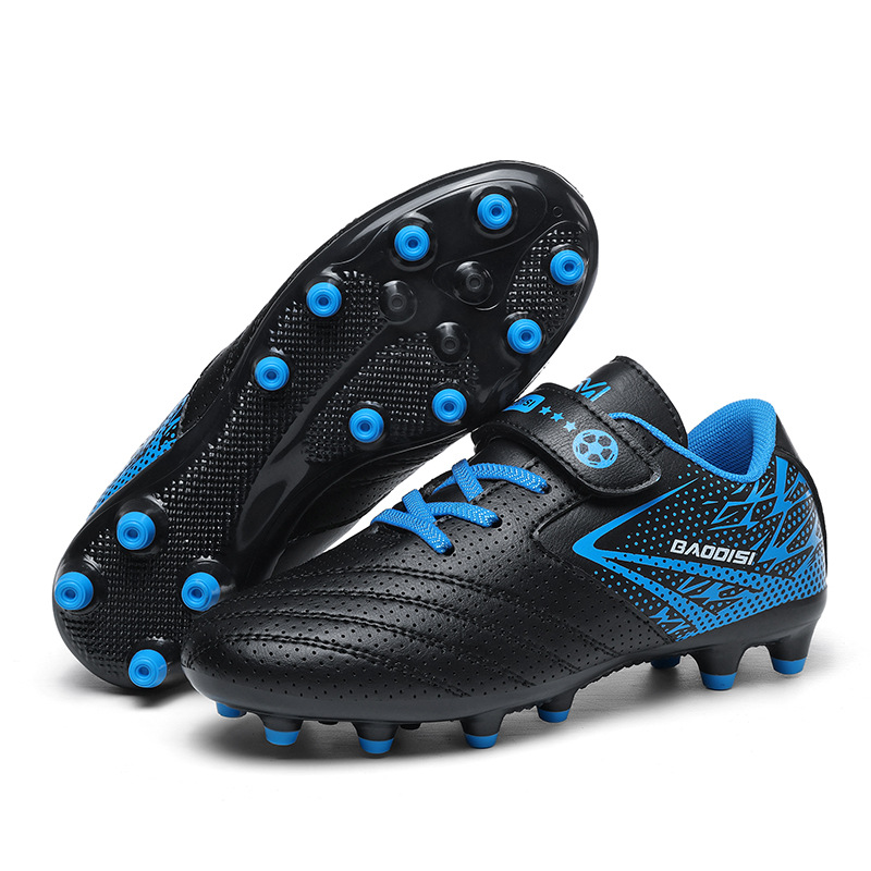 Cross-border new children's new football boots broken nails broken nails Velcro student competition training football boots AG