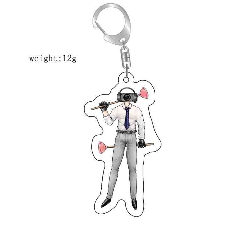 Picture of Cross-border new toilet man keychain skibidi toilet monitor Man TV man creative killer pendant batch