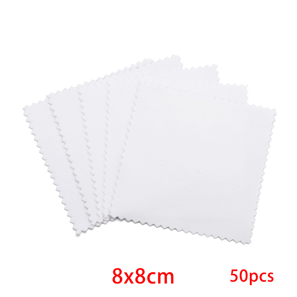 Picture of Jewelry Maintenance Square Marble Pattern Silver Wipe Double-sided Mirror Wipe Cloth Silver Gauze Suede Bright Silver Cloth