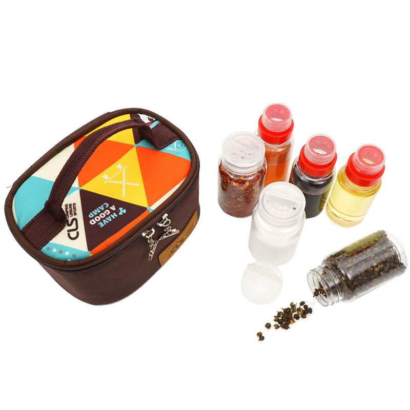 Picture of CLS Mini Seasoning Bottle Set Outdoor Camping Barbecue Seasoning Tank Kitchen Portable Storage Seasoning Box 6 Pieces Combination