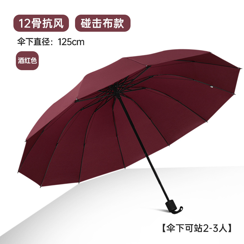 Picture of Umbrella Extra Large Umbrella Large Folding Solid Umbrella Women's Dual-Use Sunscreen Umbrella Sun Umbrella Advertising Umbrella
