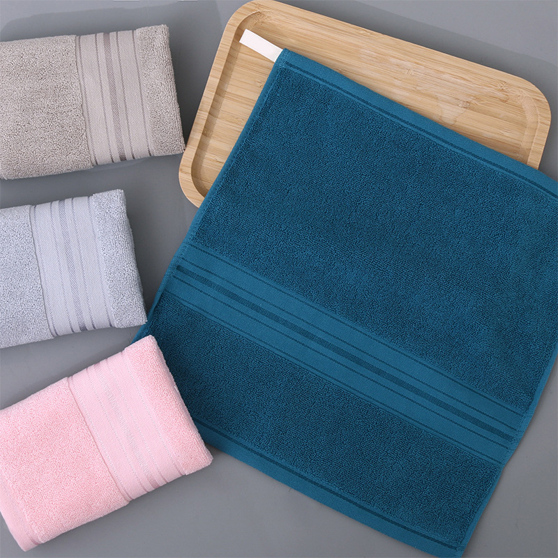 Picture of Pure Cotton Type a Cotton Square Towel, Thickened and Soft, Plain Cotton Towel for Home Use, Children's Face Towel for Kindergarten