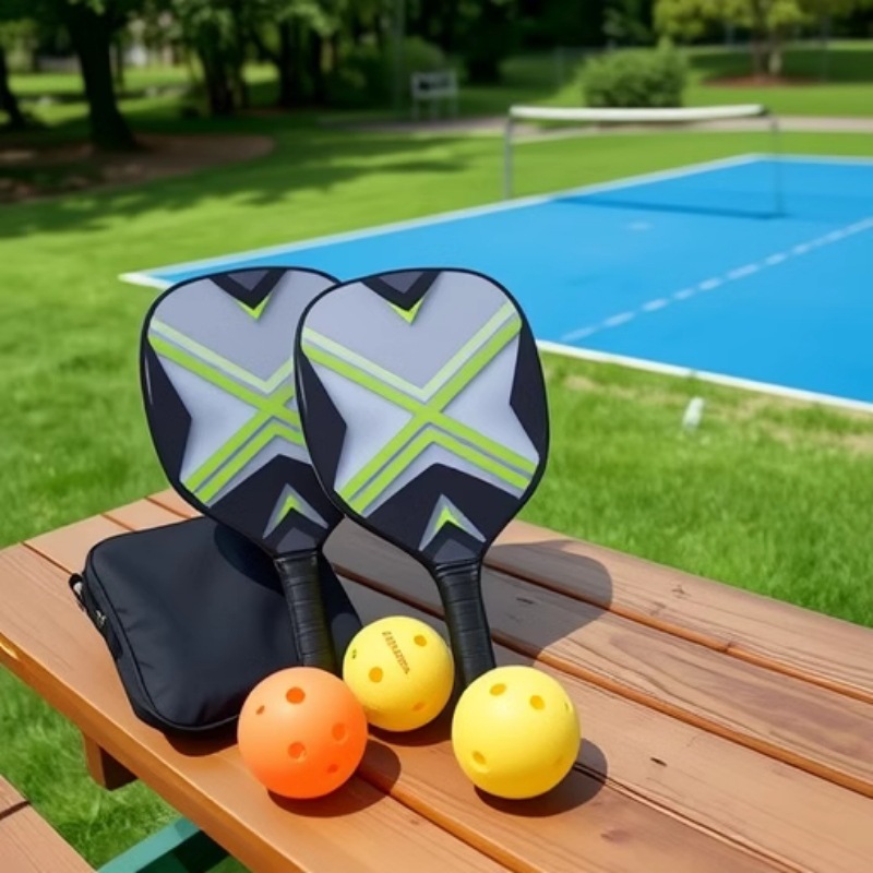Wooden Pick Rack Poplar Pick Rack suit Outdoor Sports Beach Rack Pickleball Paddles