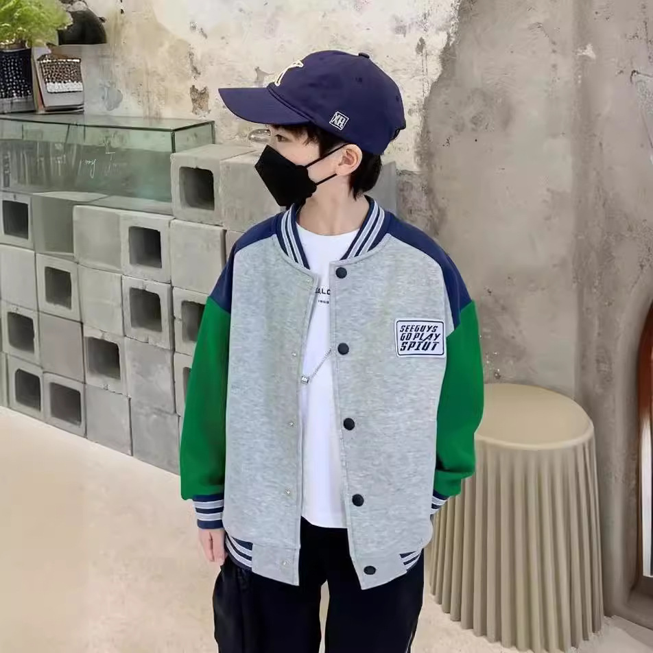 Picture of Children's Baseball Suit 2024 Spring New Boys' Coat Top Girls' Spring Jacket Baby Clothes Spring and Autumn Clothes