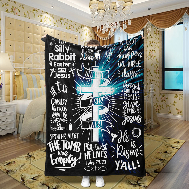 Picture of Family love teachers and students girlfriends love message flannel blanket summer air conditioning blanket autumn and winter nap printing blanket