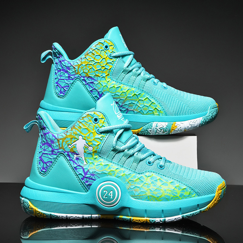 No. 24 basketball shoes men's summer mesh sneaker female students trend outfield combat shoes wholesale 695