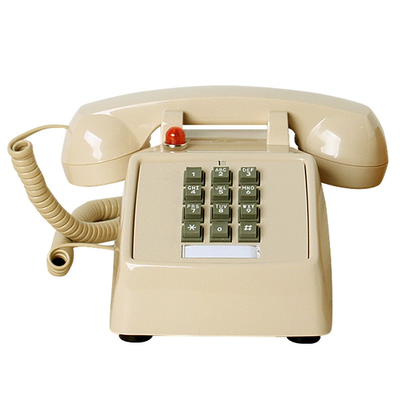 Picture of Bit HA25T Metal Ringtone Antique Telephone Hotel Guest Room Homestay Hotel Vintage Old-fashioned Home Fixed Phone
