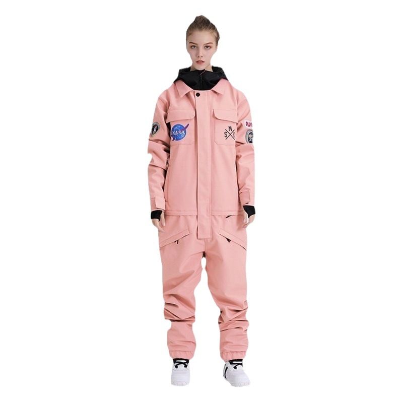 Picture of Ski Suit for Women, Windproof, Waterproof, Thickeneded and Warm, Outdoor Equipment, Single and Double Board Export One-Piece Ski Suit for Men