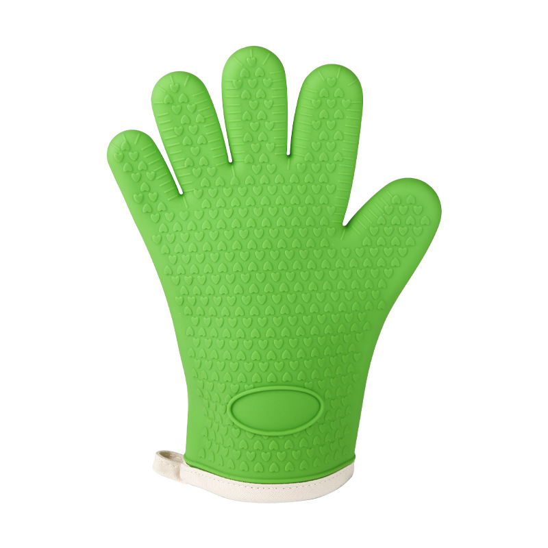 Picture of Microwave oven silicone anti-scalding gloves baking oven special heat insulation gloves wholesale thick high temperature kitchen household