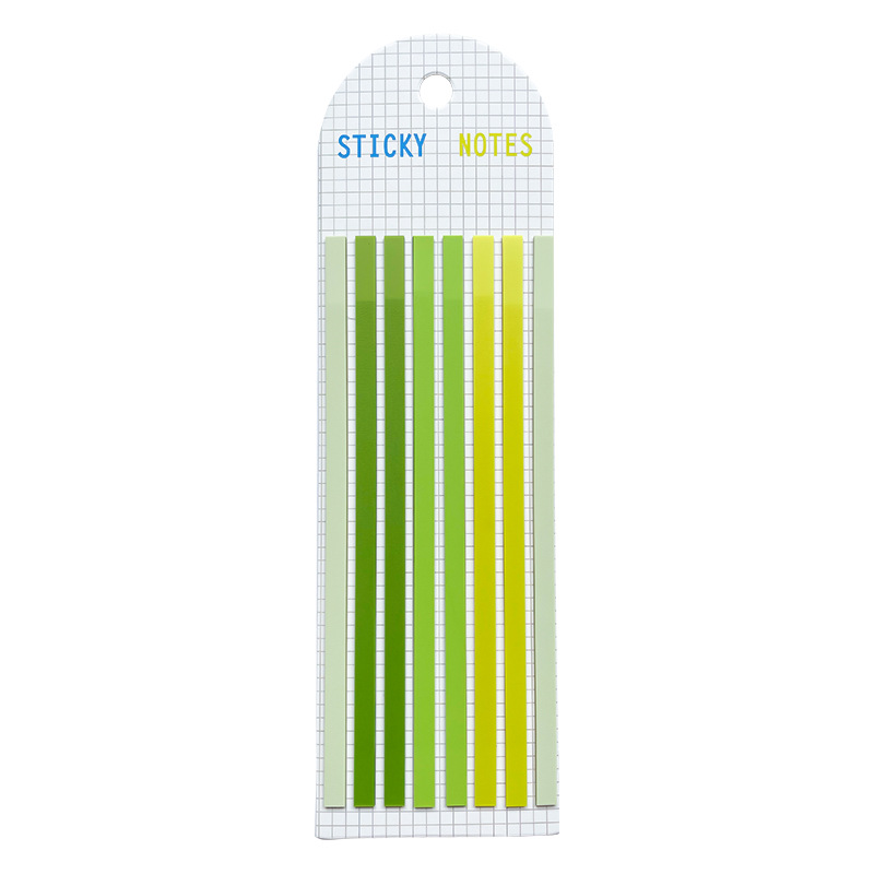 Picture of PET Extremely Slender Index Sticker Fluorescent Extended Waterproof Post-it Sticker Translucent Marker Sticker