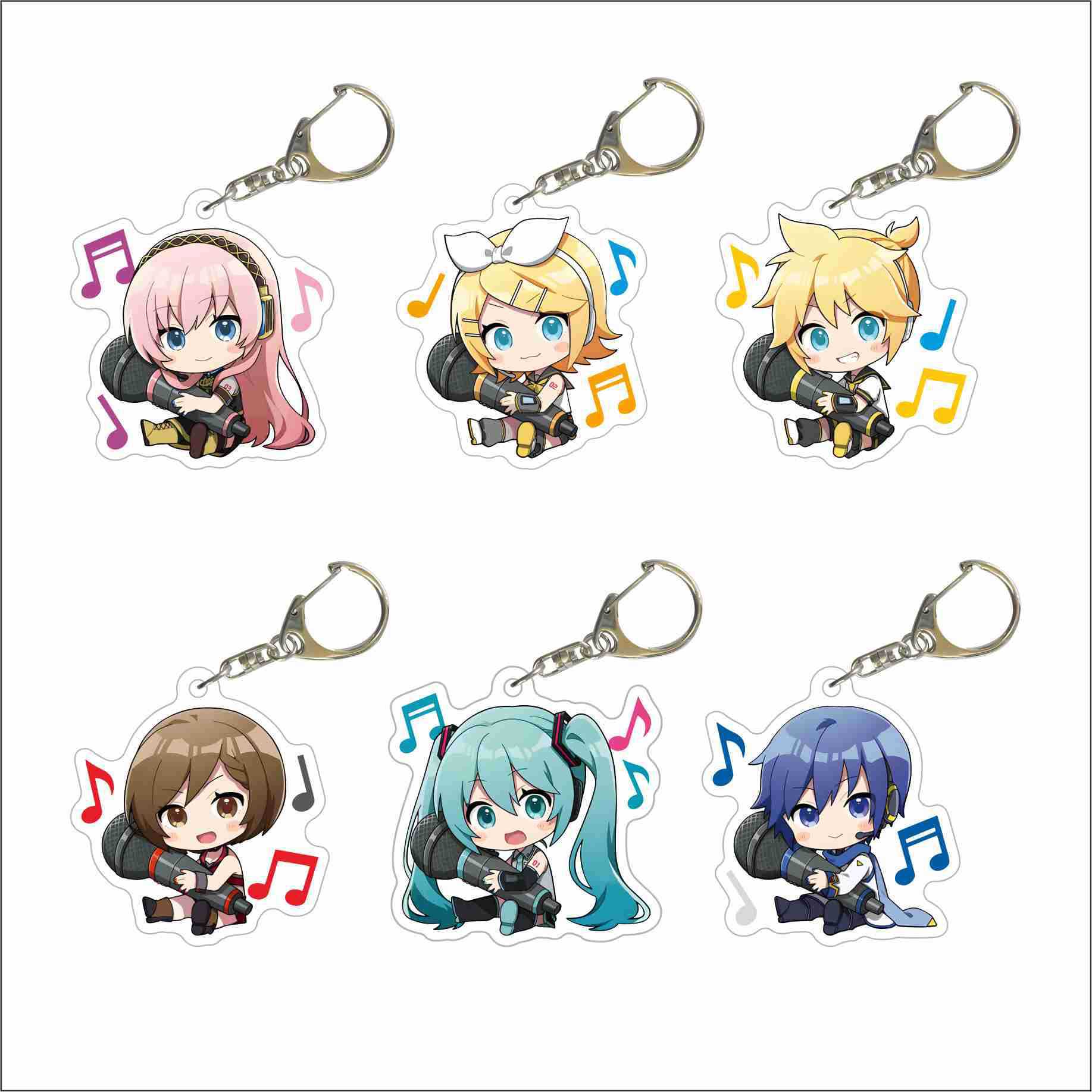 Hatsune Miku keychain accessories acrylic standing brand patrol song mirror Bell pendant anime ornaments