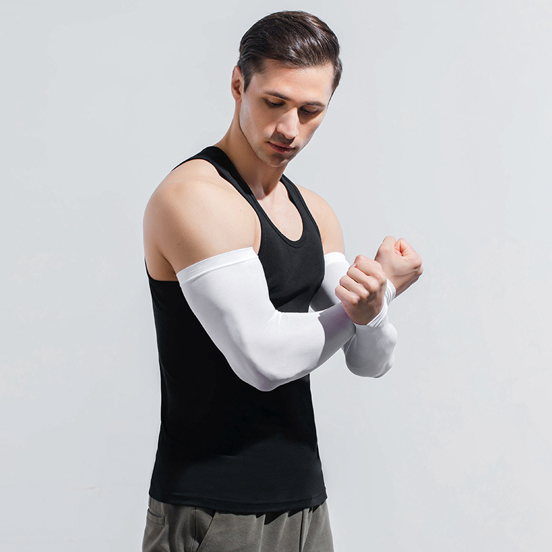 Picture of Sun Protection Sleeves for Men Plus Size Loose Arm Guards Plus Fat and Enlarged Ice Silk Sleeves Sun Protection Uv Protection Arm