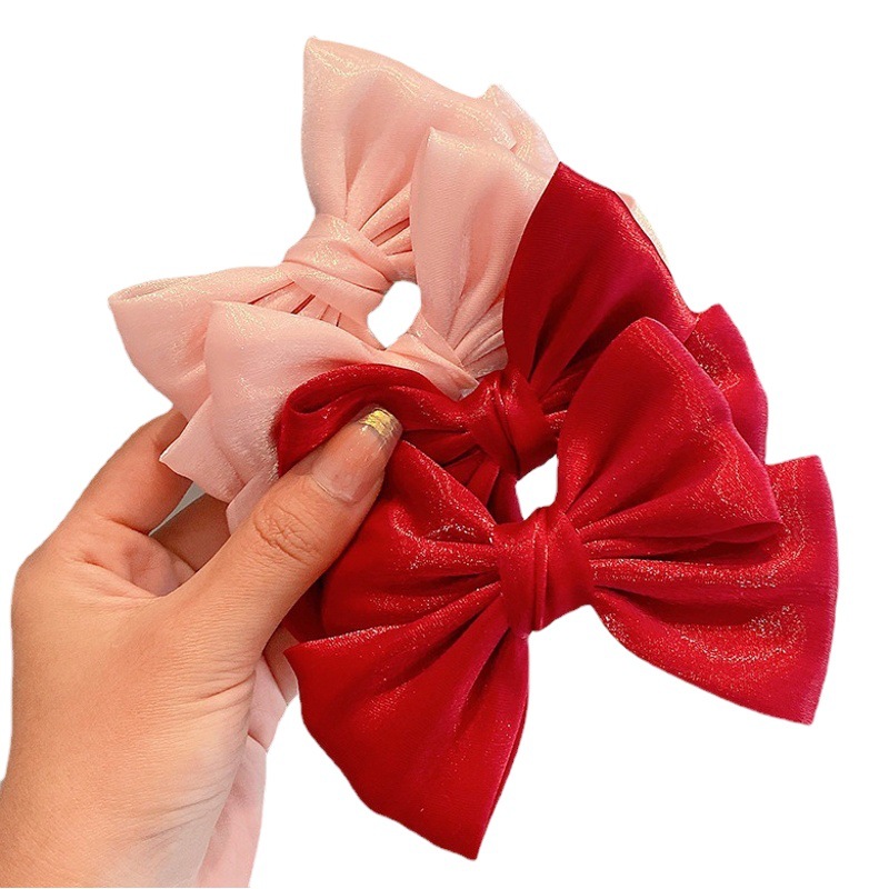 Children's Small Bow Hairpin Girl Princess Hairpin Headdress Cyber Celebratory Hair Accessories 2023 New Children's Clip