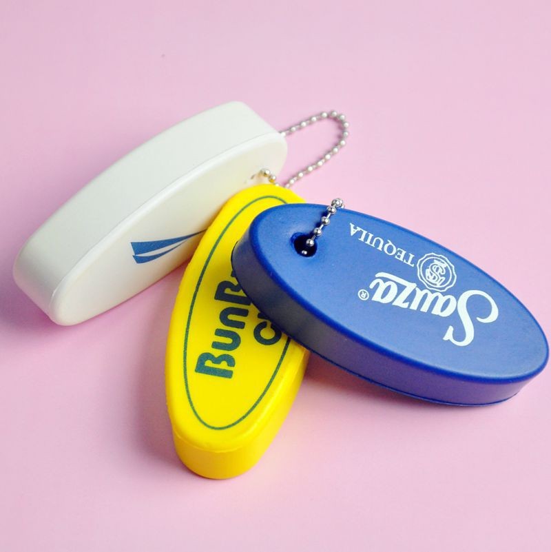 EVA/NBR dipped keychain exquisite float key pendant can print any logo