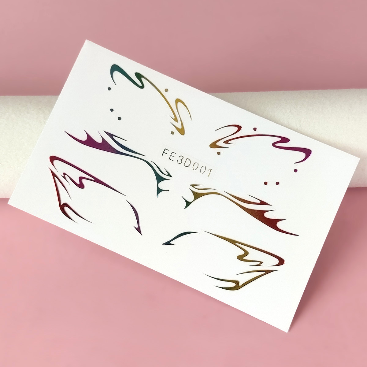 Picture of European and American laser eyeliner stickers 3D relief butterfly eye makeup makeup stickers stage performance tattoo stickers