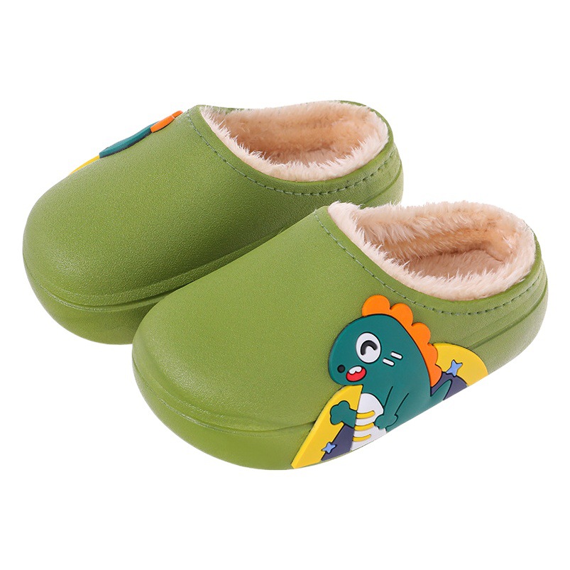 Step on excrement feeling winter waterproof non-slip warm children and girls cartoon parent-child Mao Mao boys baby children's cotton slippers