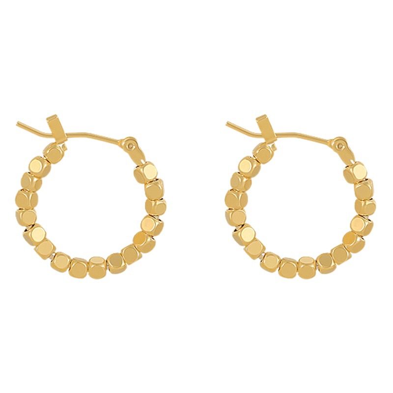 Metal Circle 2022 New Fashion Earrings Elegant Earrings Korean Internet Celebrity Explosions Earrings Earrings Commuter Earrings
