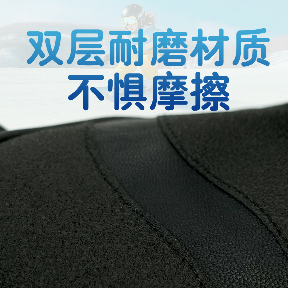 Picture of New Ready-Made Children's Wrist Ski Gloves with Velvet to Keep Warm and Play in the Snow, Waterproof, Wear-Resistant and Windproof