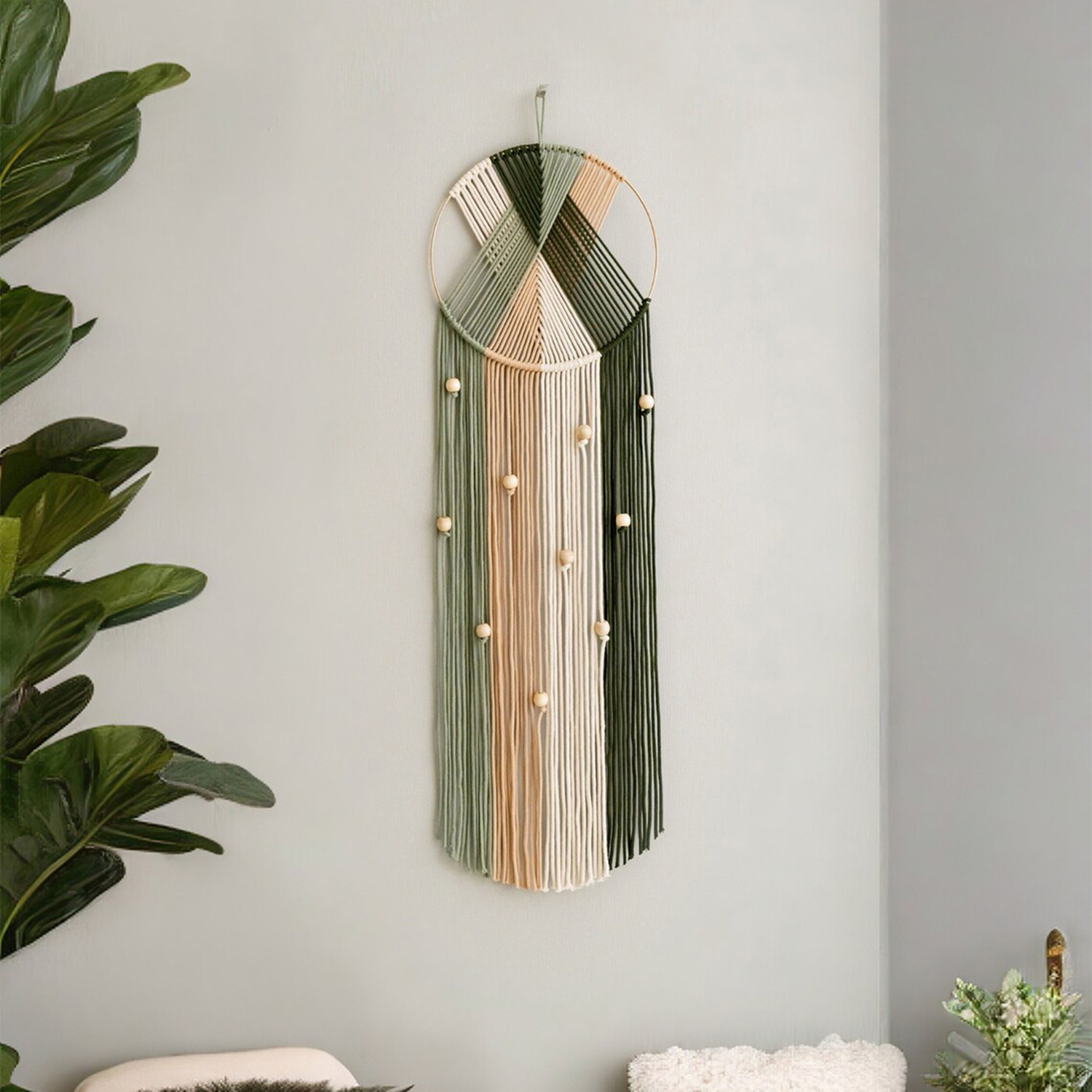 Picture of Creative new Bohemian style wall decoration Nordic ins tassel tapestry dream catcher foreign trade supply