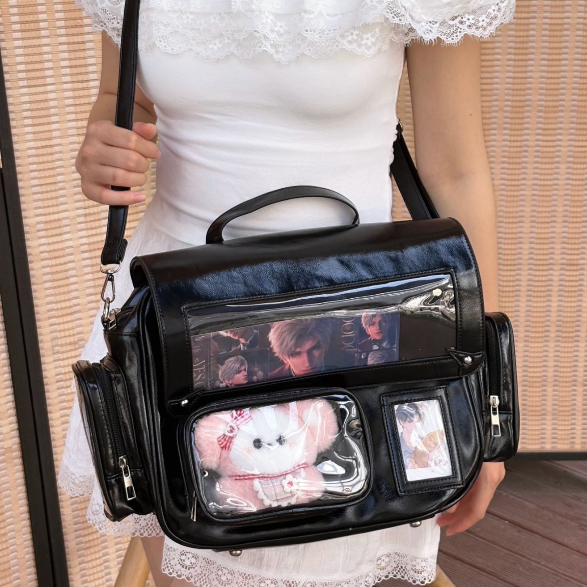 Picture of 2025 High-End Niche Design Double Side Pockets Versatile Large Capacity Usachi Pain Bag Casual Outing Backpack