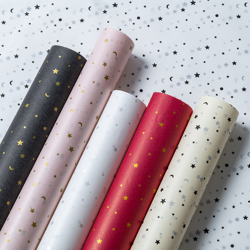 Xingyue Sydney Paper Bronzing Xingyue Metallic Lining Flower Flower Shop Flower Packaging Material Flower Paper 2