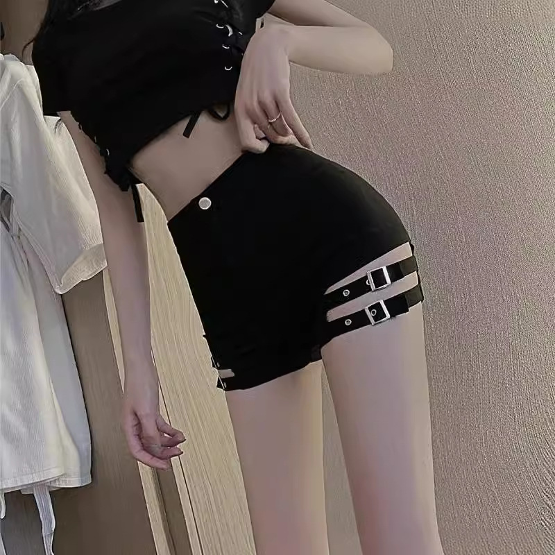 2023 All-match Women's Royal Sister-style High Waist Hip Split A- line Skirt Shorts Summer Hot Girl Sexy Casual Hot Pants