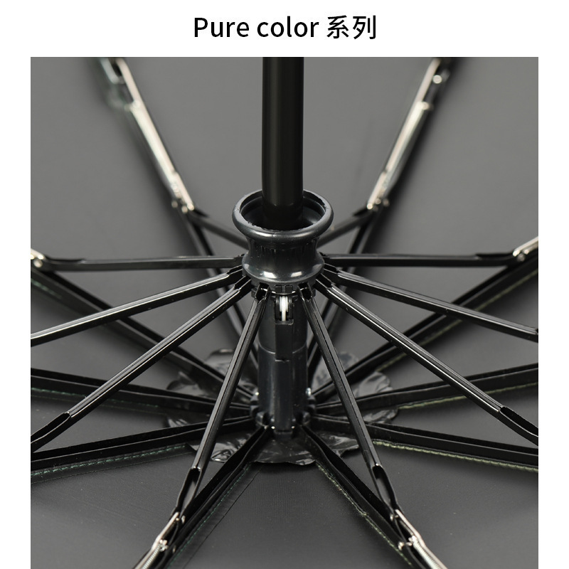 Picture of Full-automatic folding vinyl sun protection umbrella large wholesale sun protection men and women solid umbrella large rain and rain dual-use umbrella