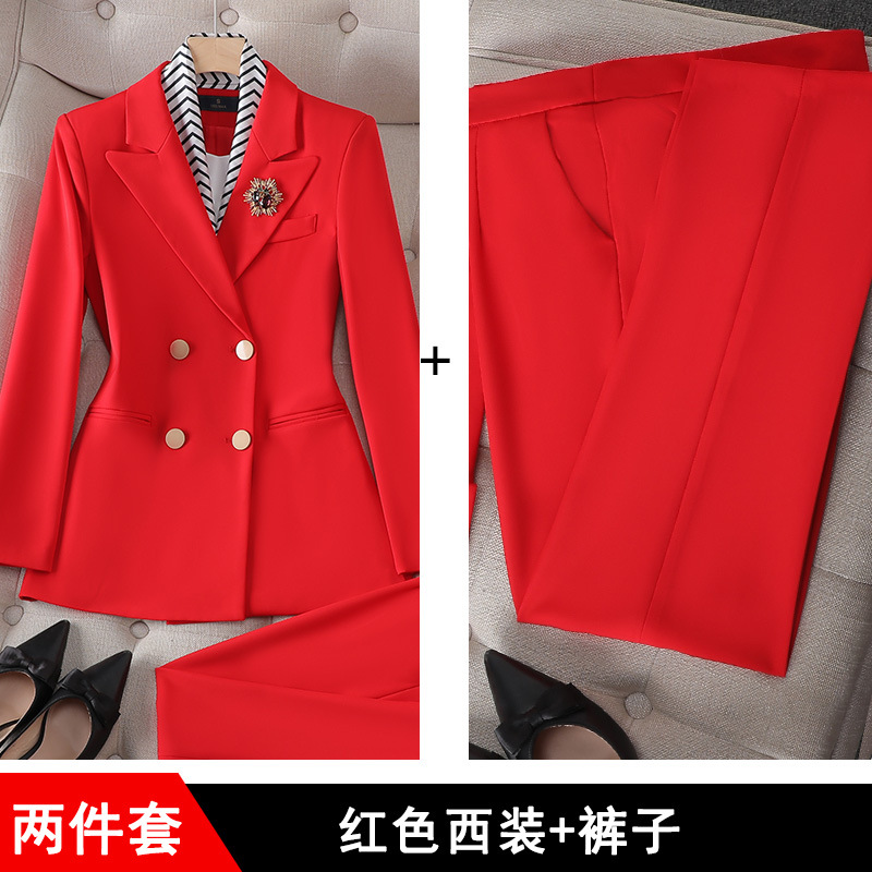 Picture of Spring and Autumn Business Wear Women's suit Women's Fashion Dress Stitching Women's Suit Work Clothes Korean Casual Small Suit