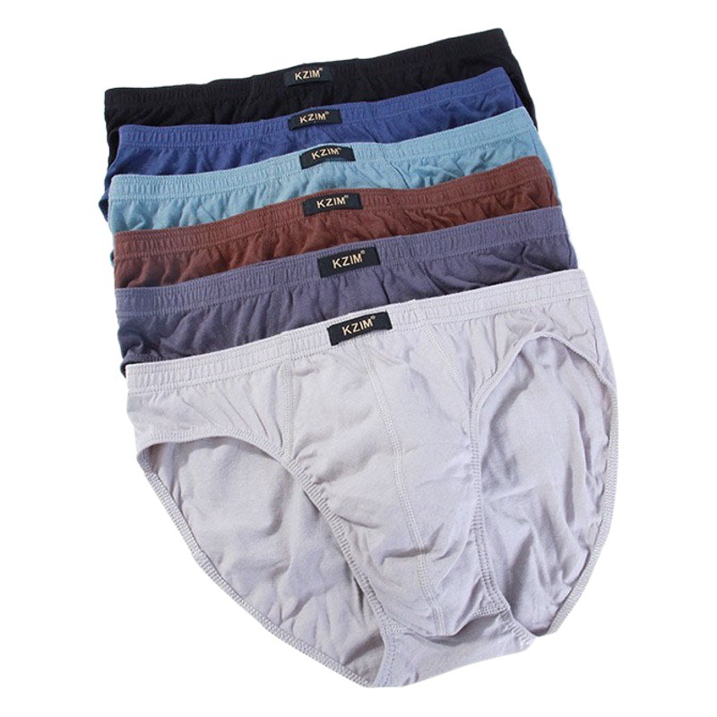 Men's Briefs Pure Cotton Underwear 100% Cotton 150kg Underwear Men's Large Size Underwear Loose Four-Season Mid-Waist