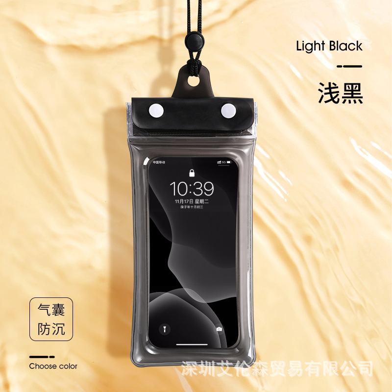 Picture of Airbag mobile phone waterproof bag touch screen 8 waterproof underwater shooting waterproof case drifting mobile phone bag waterproof bag