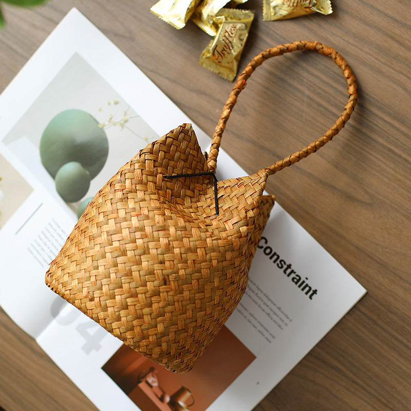 Picture of Dragon Boat Festival Gift Box Packaging Tea Salted Duck Egg Zongzi Specialty Gifts National Style Accompanying Gift Straw Wavetted Portable Gift Basket